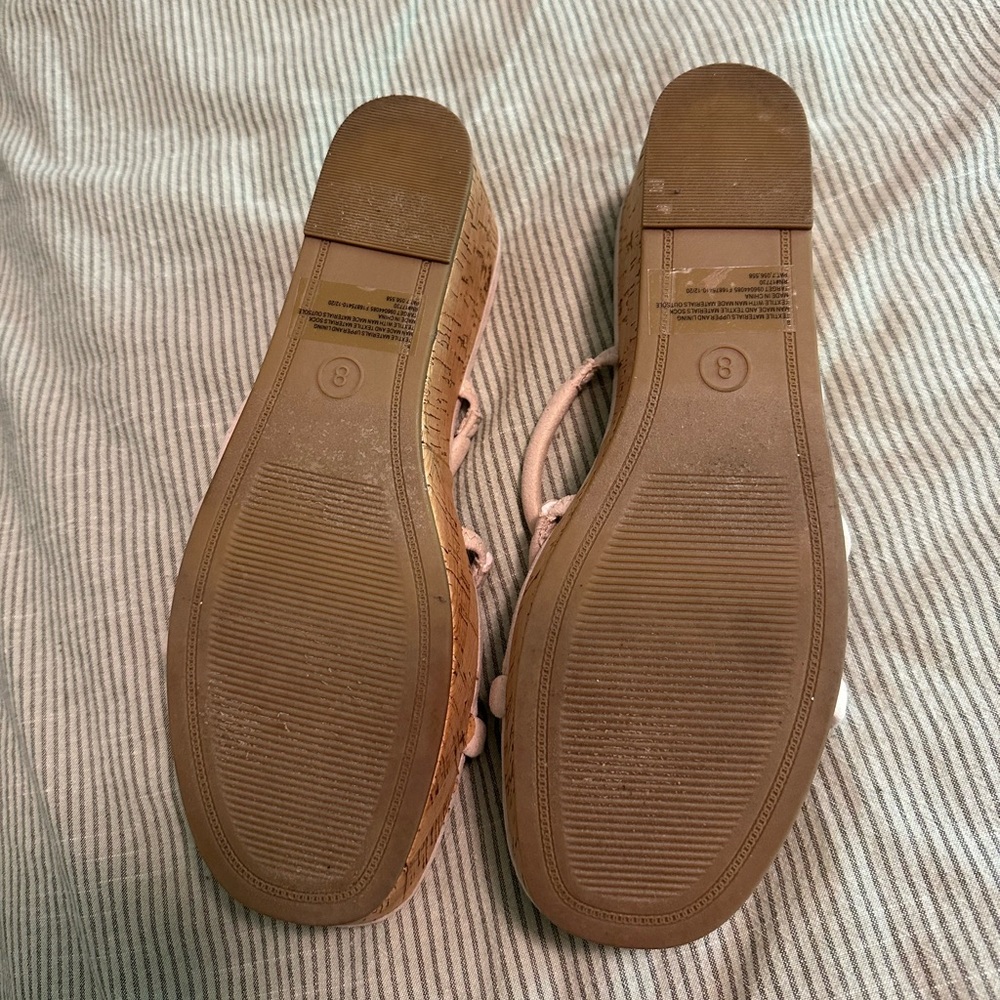 Host pick x2 🎉A New Day Women's Cream Wedge Sandals - Picture 4 of 5